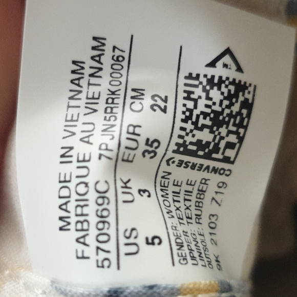 Platform Converse All Star white hi Platform brand new Size 5 - Picture 6 of 6